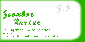 zsombor marter business card